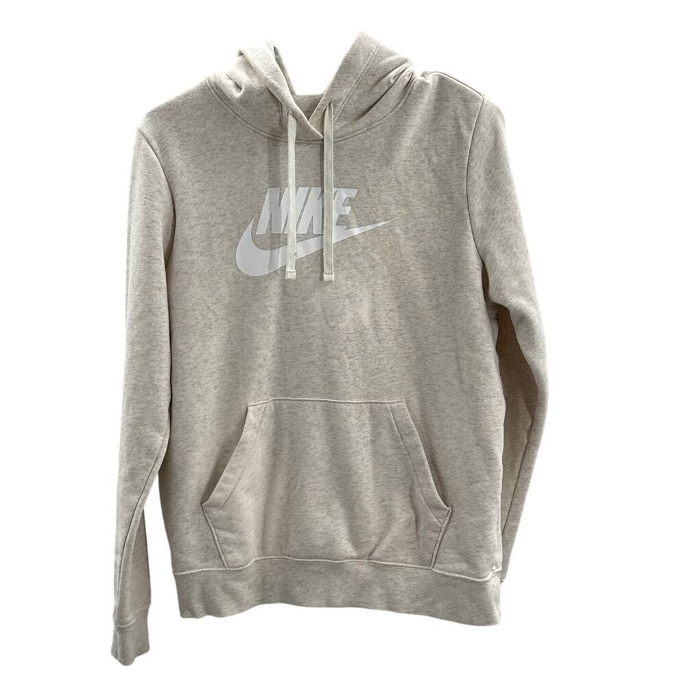 Nike Women's Oatmeal Fleece Hoodie Small